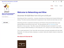 Tablet Screenshot of networkingandwine.com
